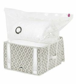 Compactor Vakuový úložný box s pouzdrem DAMAN M 125 l, 42 x 40 x 25 cm, béžová