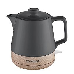 Concept RK0062 keramická rychlovarná konvice 1 l, černá, šedá