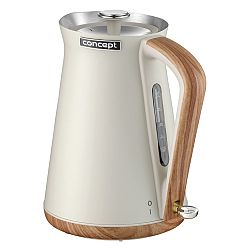 Concept RK3310 Rychlovarná konvice nerezová 1,7 l NORDIC krémová