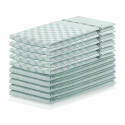 DecoKing Kuchyňská utěrka Louie máta, 50 x 70 cm, sada 10 ks