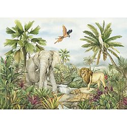 Dětská fototapeta Colourful Jungle 252 x 182 cm, 4 díly