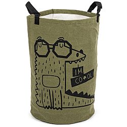 Dětský koš na prádlo Go to the Zoo Croco, 48 x 30 cm