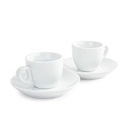 Domestic sada 2 šálků a 2 podšálků na Espresso, 80 ml