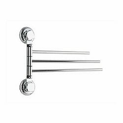 Držák na ručníky tříramenný - otočný Compactor Bestlock - bez vrtání, nosnost 12 kg