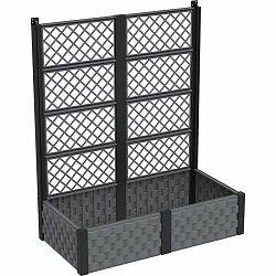 Duramax Nadzemní záhon s treláží antracit, 110 x 55 cm