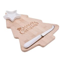 Excellent Houseware Bambusové prkénko Merry Christmas
