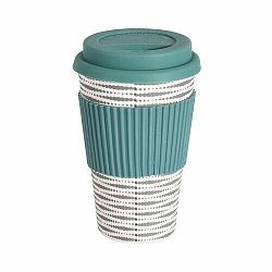 Excellent Houseware Bambusový termohrnek 425 ml, zelená