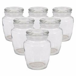 Excellent Houseware Sada skleněných dóz 150 ml, 6 ks