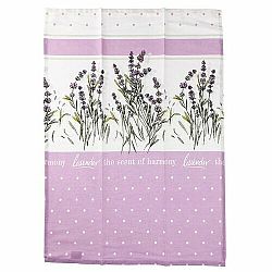 Florentyna Kuchyňská utěrka LAVENDER béžová, 50 x 70 cm