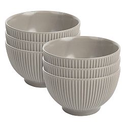 Florina Sada keramických misek Capri, 15 cm, 6 ks, hnědá