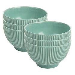 Florina Sada keramických misek Capri, 15 cm, 6 ks, tyrkysová