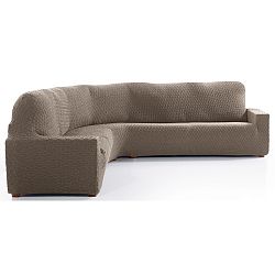 Forbyt Multielastický potah na rohovou sedací soupravu Martin béžová, 340 - 540 cm