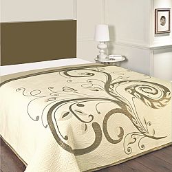 Forbyt Přehoz na postel Dominic béžový, 240 x 260 cm