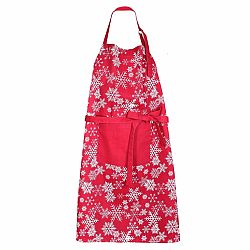 Forbyt Vánoční Kuchyňská zástěra Srdce červená, 70 x 90 cm