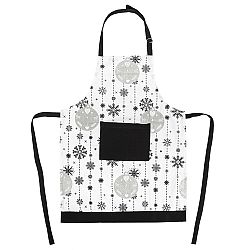 Forbyt Vánoční zástěra Vánoční ozdoby stříbrná, 60 x 80 cm