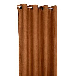 Forbyt Zatemňovací závěs Suedine cihlová, 140 x 240 cm, sada 2 ks