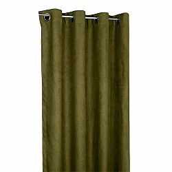 Forbyt Zatemňovací závěs Suedine khaki, 140 x 240 cm, sada 2 ks