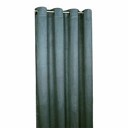 Forbyt Zatemňovací závěs Suedine modrá, 140 x 240 cm, sada 2 ks