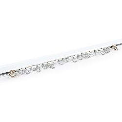 Gardinia Kolejnička U-Ext roztažná komplet 240 - 450 cm, bílá, 240 - 450 cm