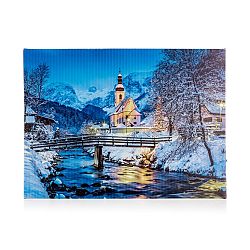 Home Decor LED Obraz na plátně Castle night, 40 x 30 cm