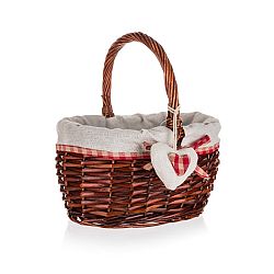 Home Decor Proutěný košík s držadlem Classic, 23 x 19,5 x 12 cm