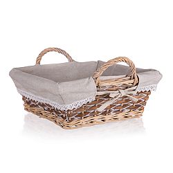 Home Decor Proutěný košík s uchy Duo, 28 x 28 x 10 cm