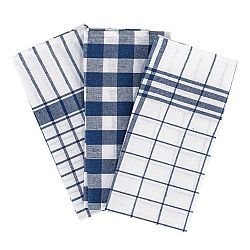 Jahu Kuchyňská utěrka Trio modrá, 50 x 70 cm, sada 3 ks