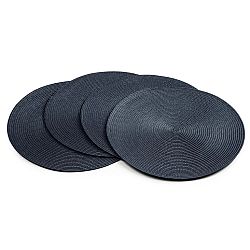Jahu Prostírání Deco kulaté tmavě modrá, pr. 35 cm, sada 4 ks