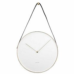 Karlssson 5767WH designové nástěnné hodiny, pr. 34 cm