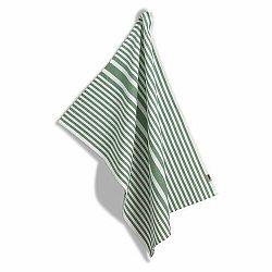 Kela Utěrka Cora, 100% bavlna, zelené proužky, 70 x 50 cm