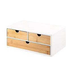 Kesper 58956 Organizér se 3 přihrádkami bambus, 33 x 21 x 14 cm