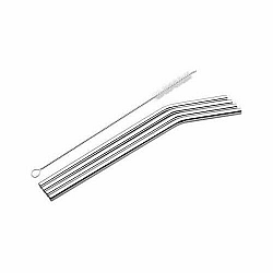 Koopman Sada kovových brček s kartáčkem na čištění zahnuté 23 cm, 5 ks