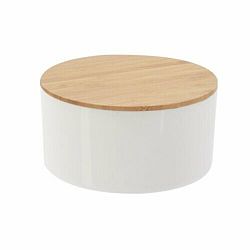 Kosmetický organizér se zrcadlem Bamboo kruh, 13 x 7 cm