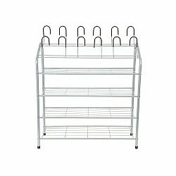 Kovový botník Compactor Harry na 18 párů bot, 69,5 x 27,5 x 88 cm