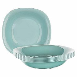 Luminarc Hranatý hluboký talíř CARINE 21 cm, 6 ks, tyrkysová