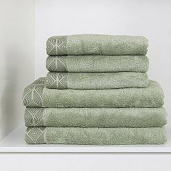 Matějovský Ručník Beech světle zelená, zelená, 50 x 100 cm