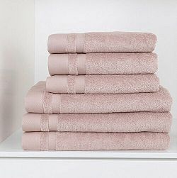 Matějovský Ručník Eucalypta pudrová, růžová, 50 x 100 cm