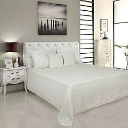 Matex Přehoz na postel Carmen krémová vzor, 220 x 240 cm