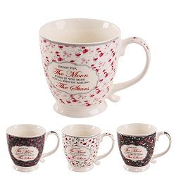 Orion Sada porcelánových hrnků Romantic 450 ml, 4 ks