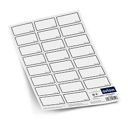 Orion Samolepky na kořenky WHITELINE obd. prázdné 2 x 23 ks