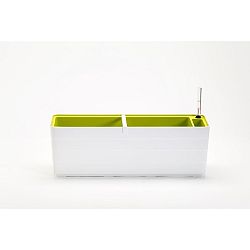 Plastia Samozavlažovací truhlík Berberis 60, bílá + zelená