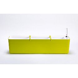 Plastia Samozavlažovací truhlík Berberis 80, zelená + bílá