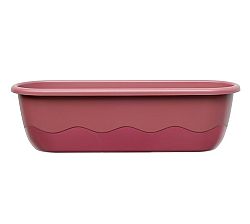 Plastia Samozavlažovací truhlík Mareta 60 cm, růžová + vínová