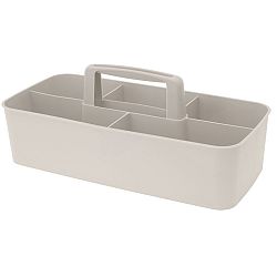 Plastový přenosný organizér Danny, 32 x 16 x 13 cm, krémová