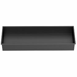 POLYSAN 1301-82B Inserta zapuštěná police do obkladu 81 x 27 cm, nerez, antracitová