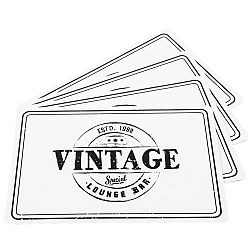 Prostírání oboustranné Vintage / Good food, 42 x 29 cm, sada 4 ks