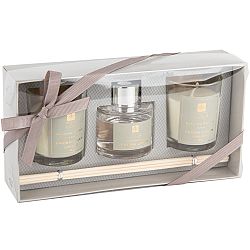 Sada svíček a difuzéru Aroma di Rogito Fresh linen, 3 ks