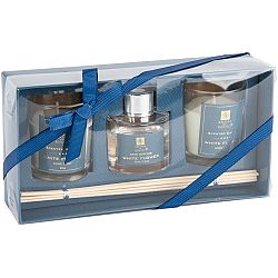 Sada svíček a difuzéru Aroma di Rogito White flower, 3 ks