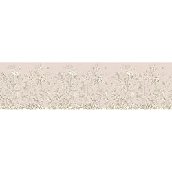 Samolepicí bordura Old graphic florals, 500 x 13,8 cm