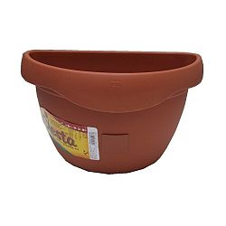 Samozavlažovací květináč na zeď Siesta, terakora, 29 cm, Plastia